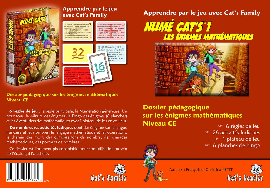 NUME CAT'S 1, LE FICHIER 3/4 PRIM.