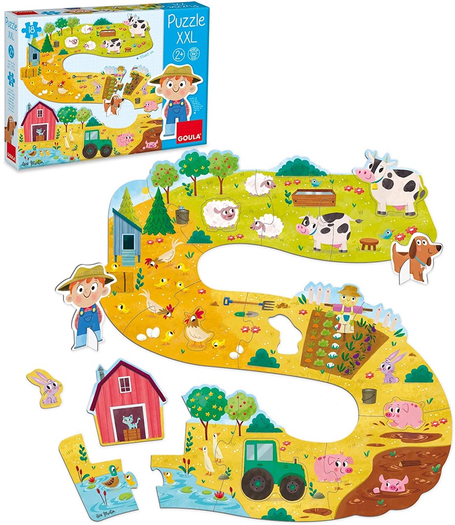 XXL-Bauernhof-Puzzle, 18 Teile