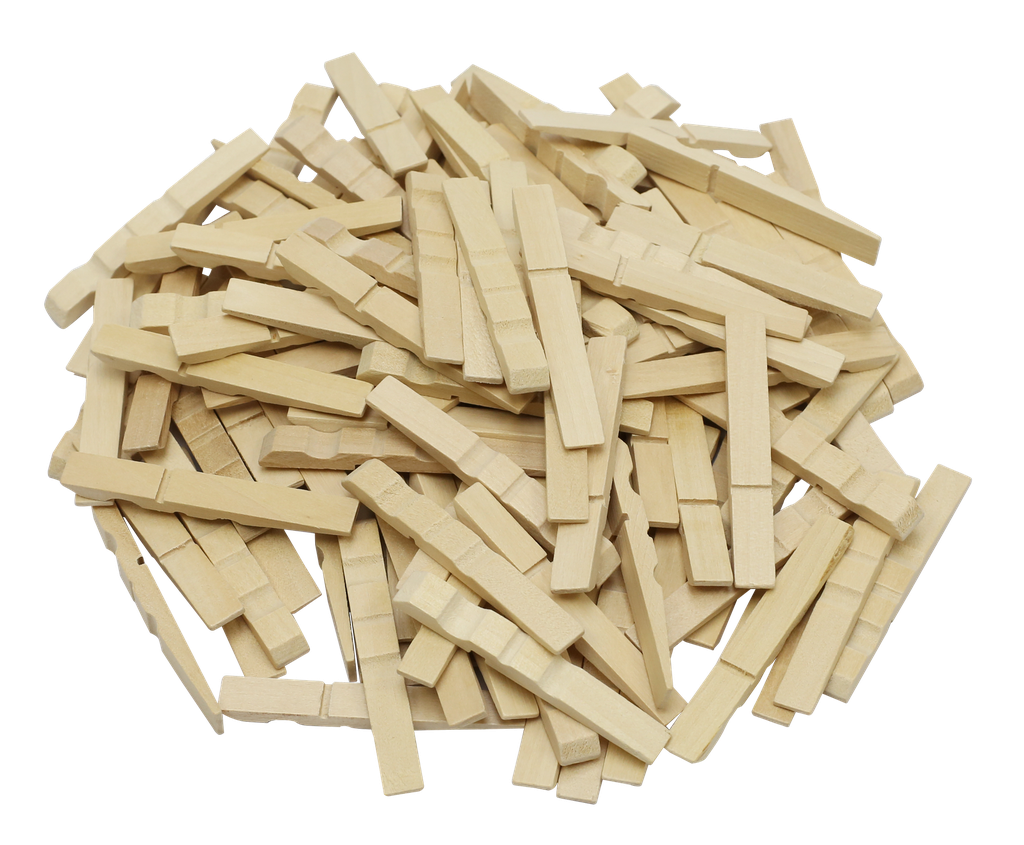 HALF CLOTHESPEGS, BAG OF 500