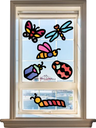 Glas-in-loodramen "Insecten"