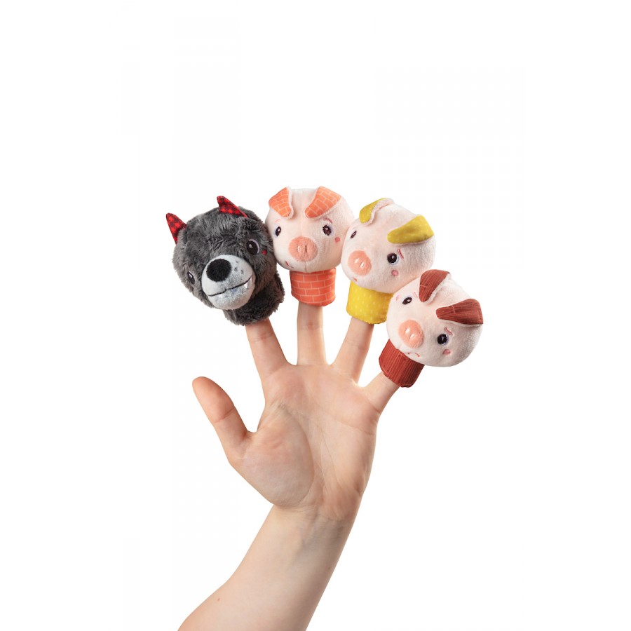 3 KLEINE SCHWEINECHEN FINGERPUPPEN