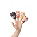 3 KLEINE VARKJES VINGERPOPPETJES
