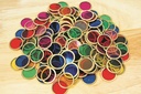 GEKLEURDE MAGNETISCHE TOKENS, SET VAN 100