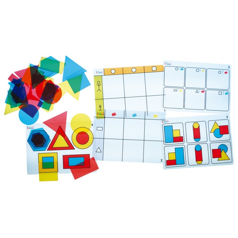 TRANSPARANTE GEOMETRISCHE BLOKKEN