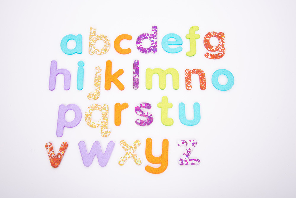 TRANSPARENT LOWERCASE LETTERS