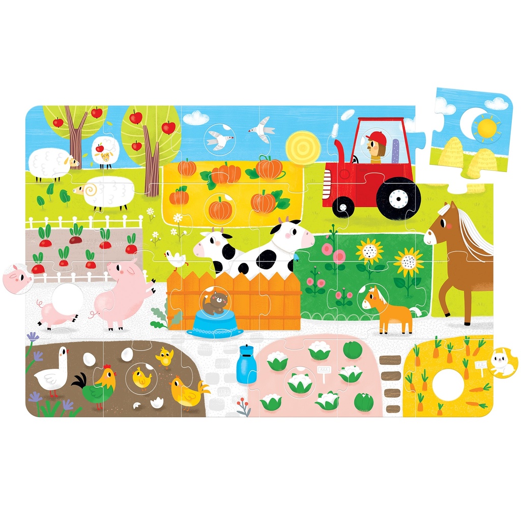 FARM FLOOR PUZZLE, 20 PCS