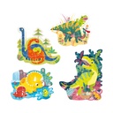 DINOSAUR PUZZLES, FROM 9 TO 35 PCS