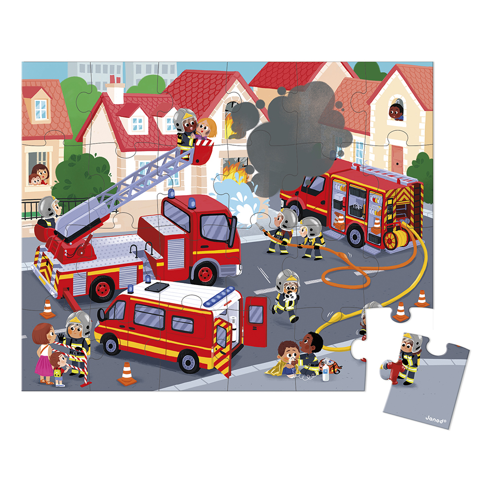 BRANDWEERMAN PUZZEL, 24 STUKS