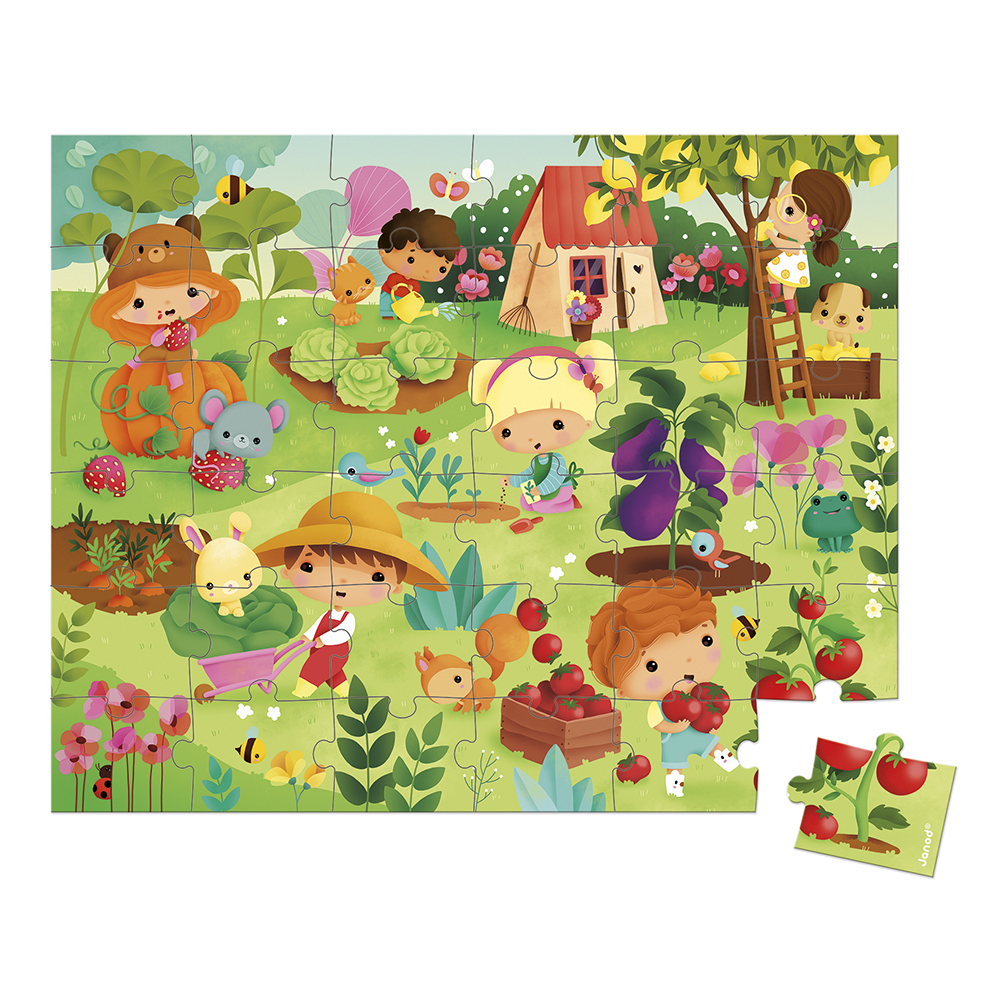 GEMÜSEGARTEN-PUZZLE, 36 TEILE
