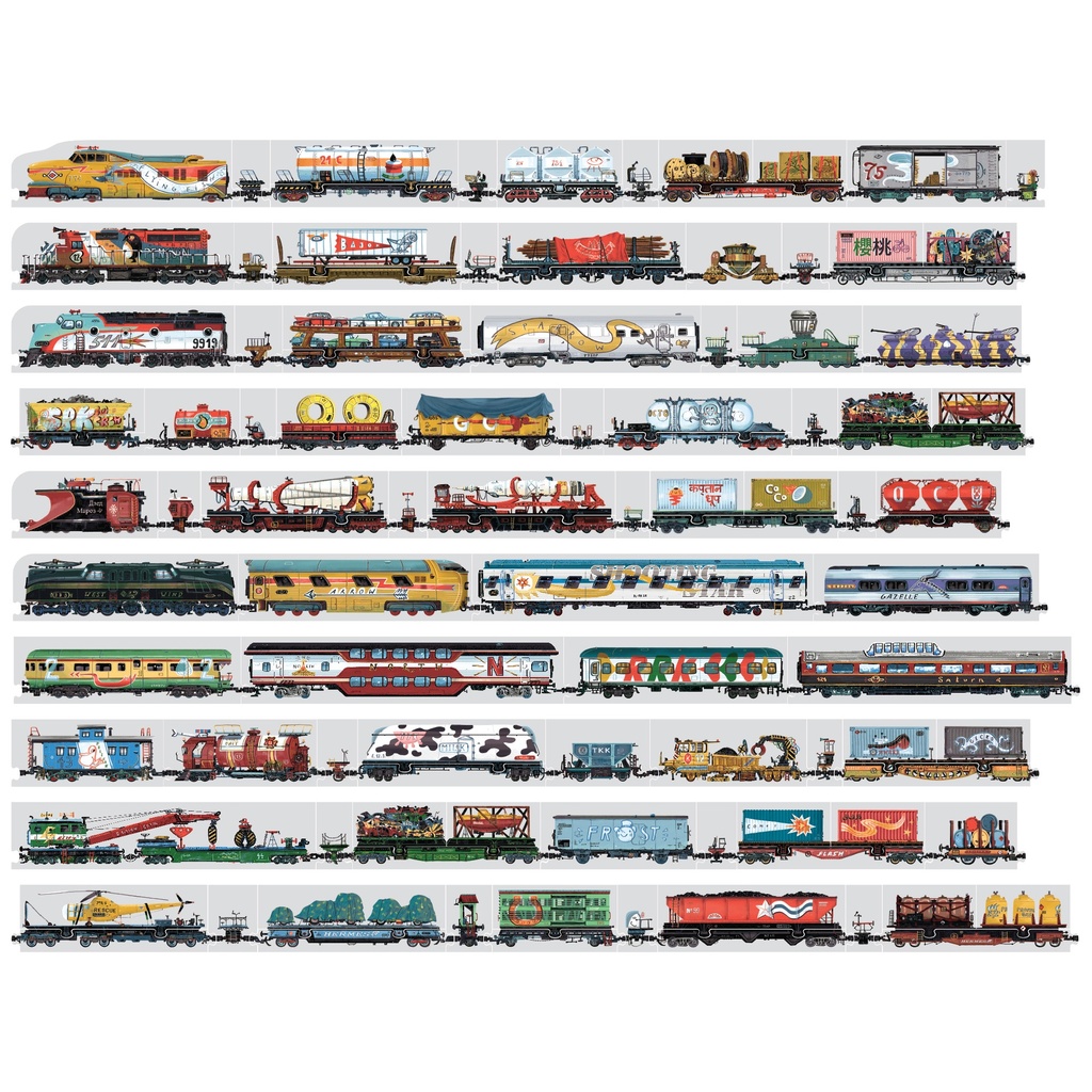 Zugpuzzle, 108 Teile