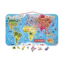 Magnetpuzzle Welt, 92 Teile