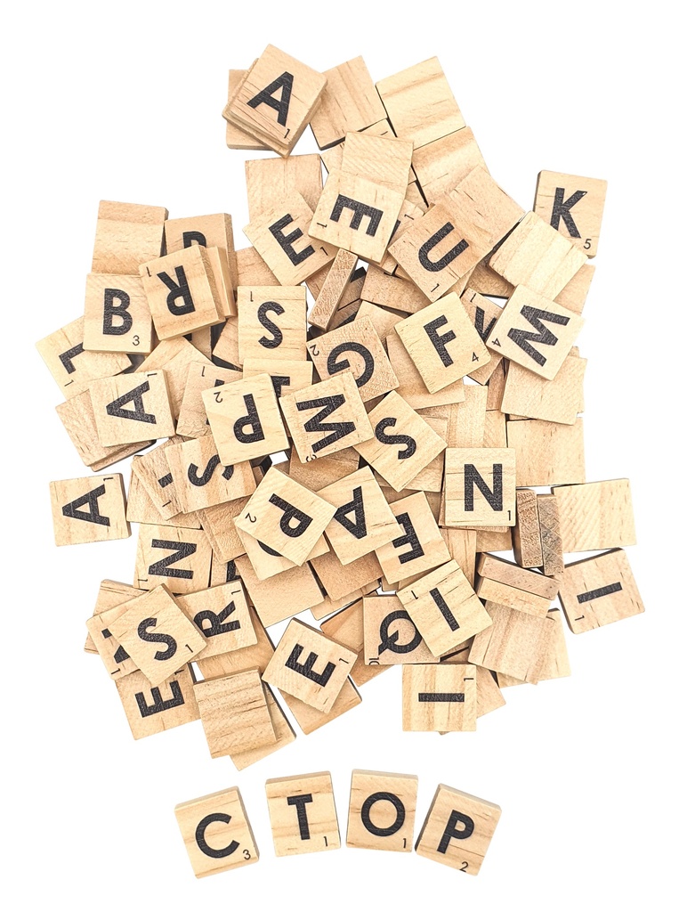 VIERKANTE HOUTEN LETTERS