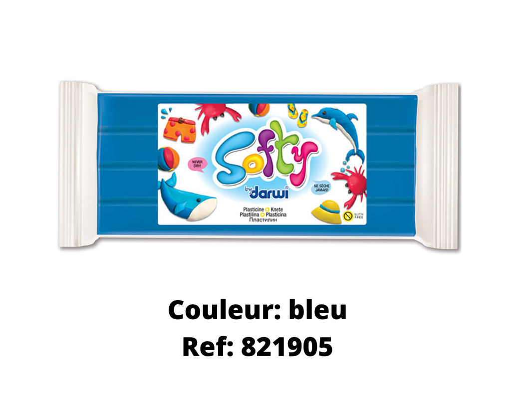 PLASTICINE SOFTY 500GR *KLEURGEDEFINIEERD
