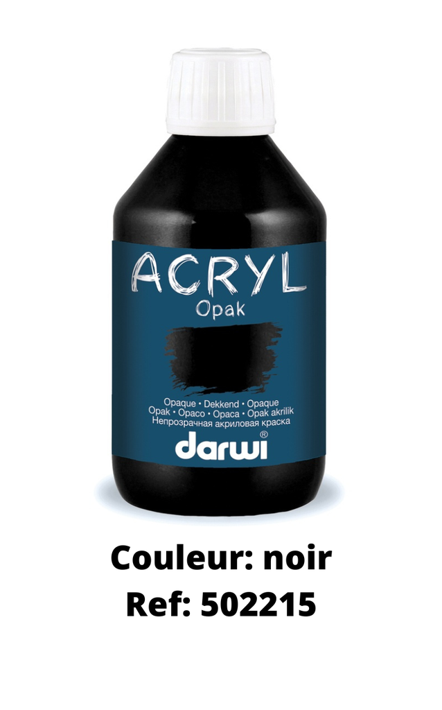 PEINTURE ACRYLIQUE OPAK 250ML *À LA COULEUR