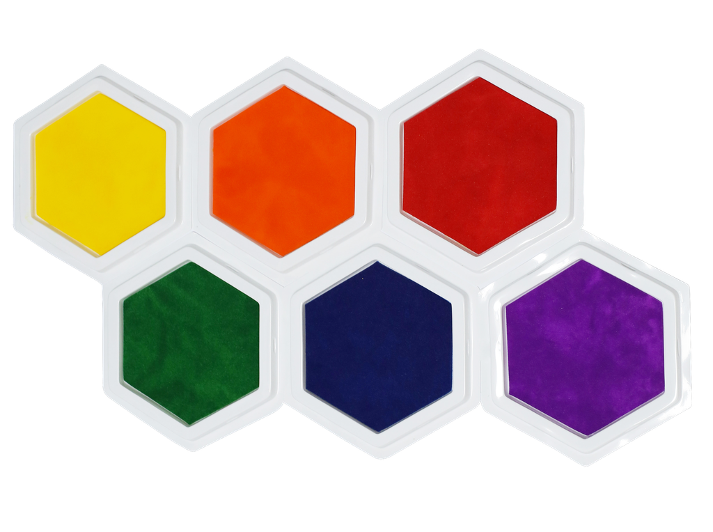 GOUACHE STAMPS, SET OF 6