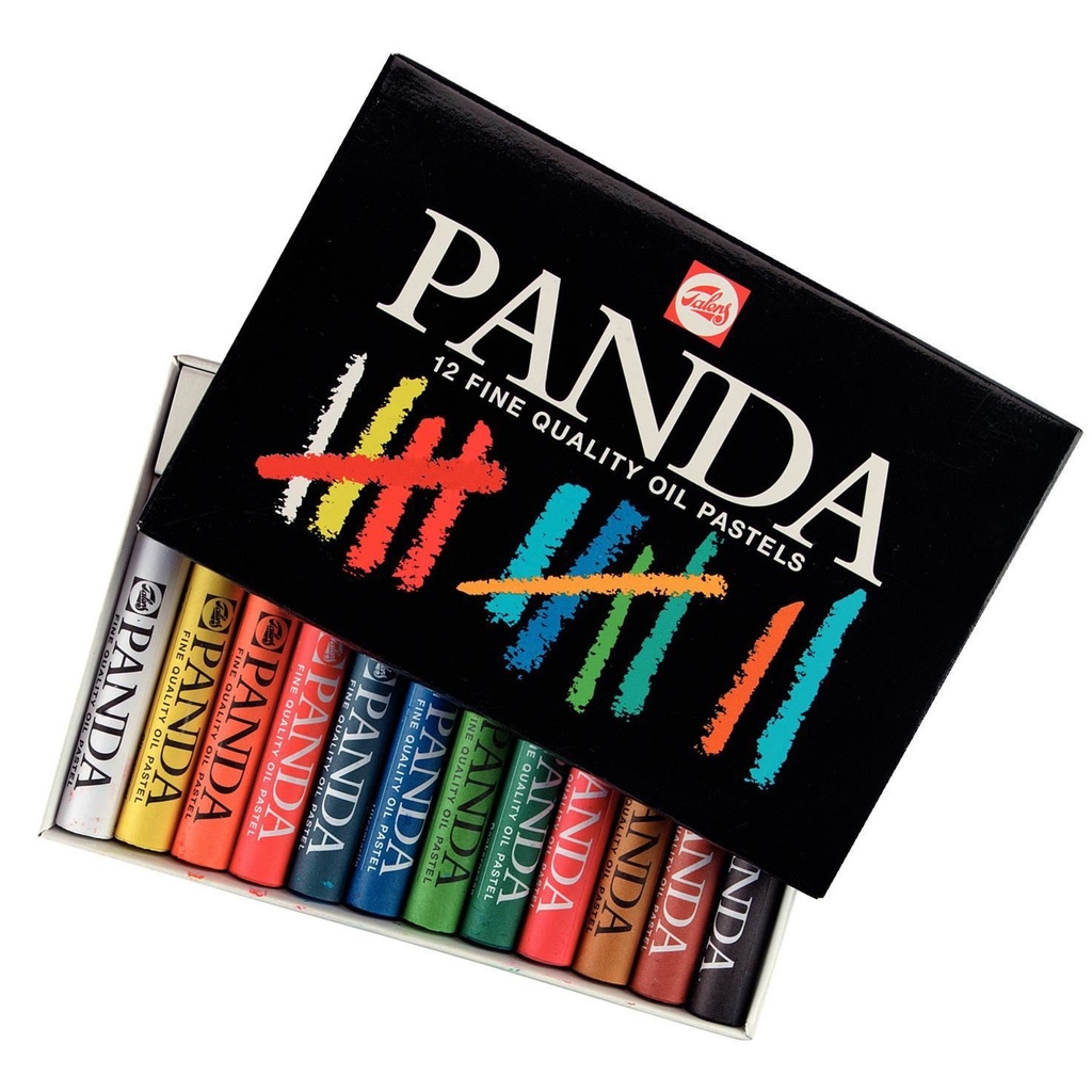 PANDA OLIEPASTEL, SET VAN 12