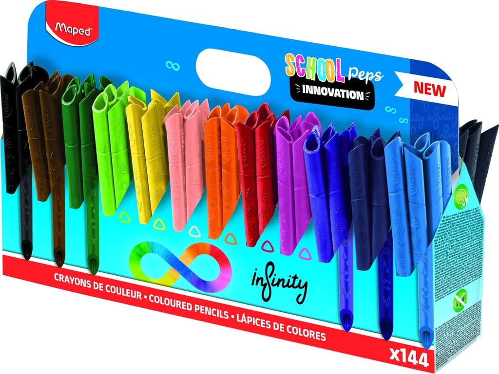 SCHOOL PEP'S INFINITY COLORING PENCILS, SCHOOLPACK OF 144