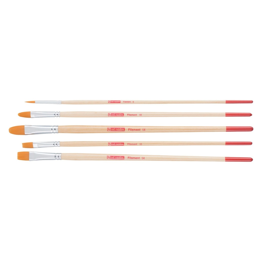 PINCEAUX TALENS ART CRÉATION POLYESTER, SET DE 5