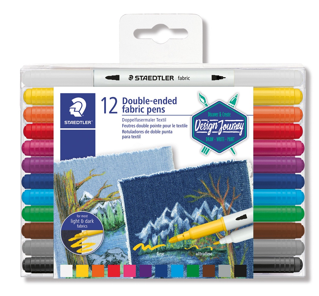 DOUBLE-TIP FABRIC MARKERS