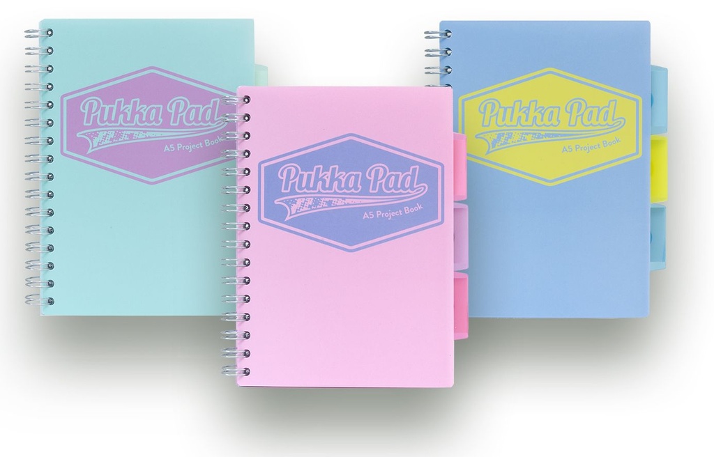 PUKKA PAD PASTEL PROJECTBOEK, GELINEERD - A5, PAK
