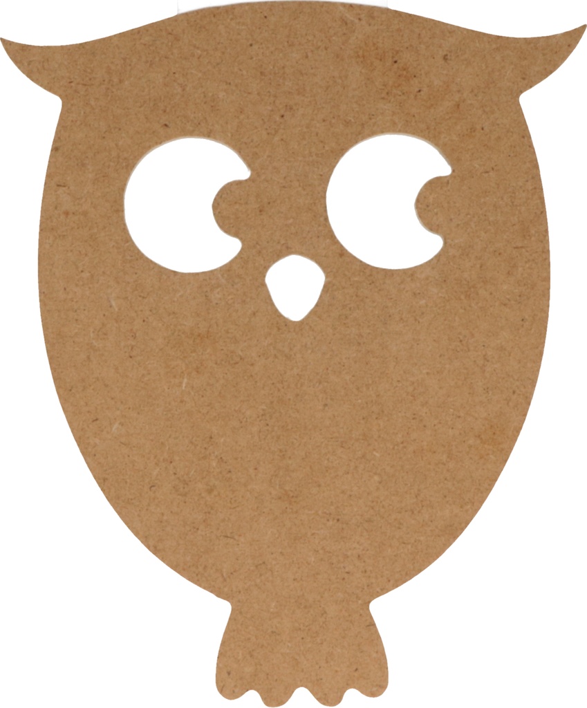 SIHOUETTE MDF HIBOU, 15 CM