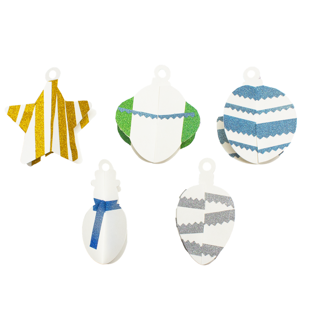 3D KERST HANGENDECORATIES, SET VAN 25