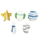 3D CHRISTMAS HANGING DECORATIONS, SET OF 25