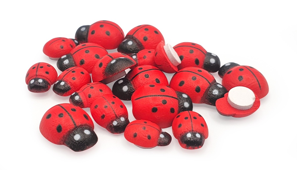 HOUTEN LIEVEHEERSBEESTJES, ZAK VAN 20 STUKS