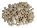 PERLES BOIS NATUREL DE 8 À 20 MM, SEAU DE 600