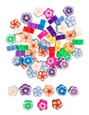 POLYMER FLOWER BEADS, 60 BEADS