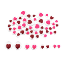 50 PACK HEART ADHESIVE MOVING EYES