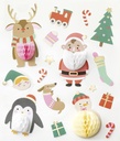 3D CHRISTMAS STICKERS "HONEYCOMB"