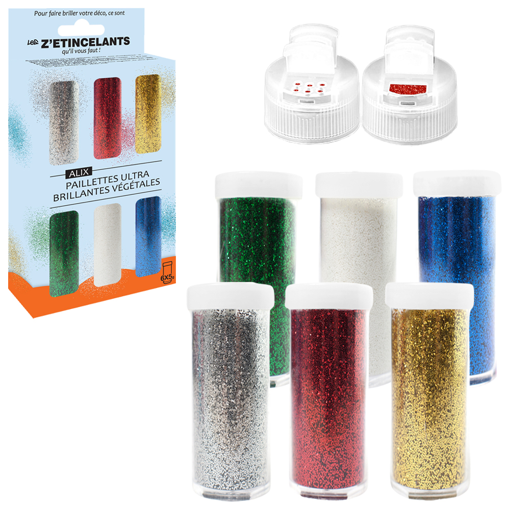 5g Vegetable Diamond, set van 6 zoutstrooiers