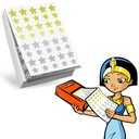 REFILL 1 SCREEN 60 SHEETS "ECO-PACK" STARS