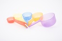 TRANSPARENTE MESSBECHER, 5ER-SET