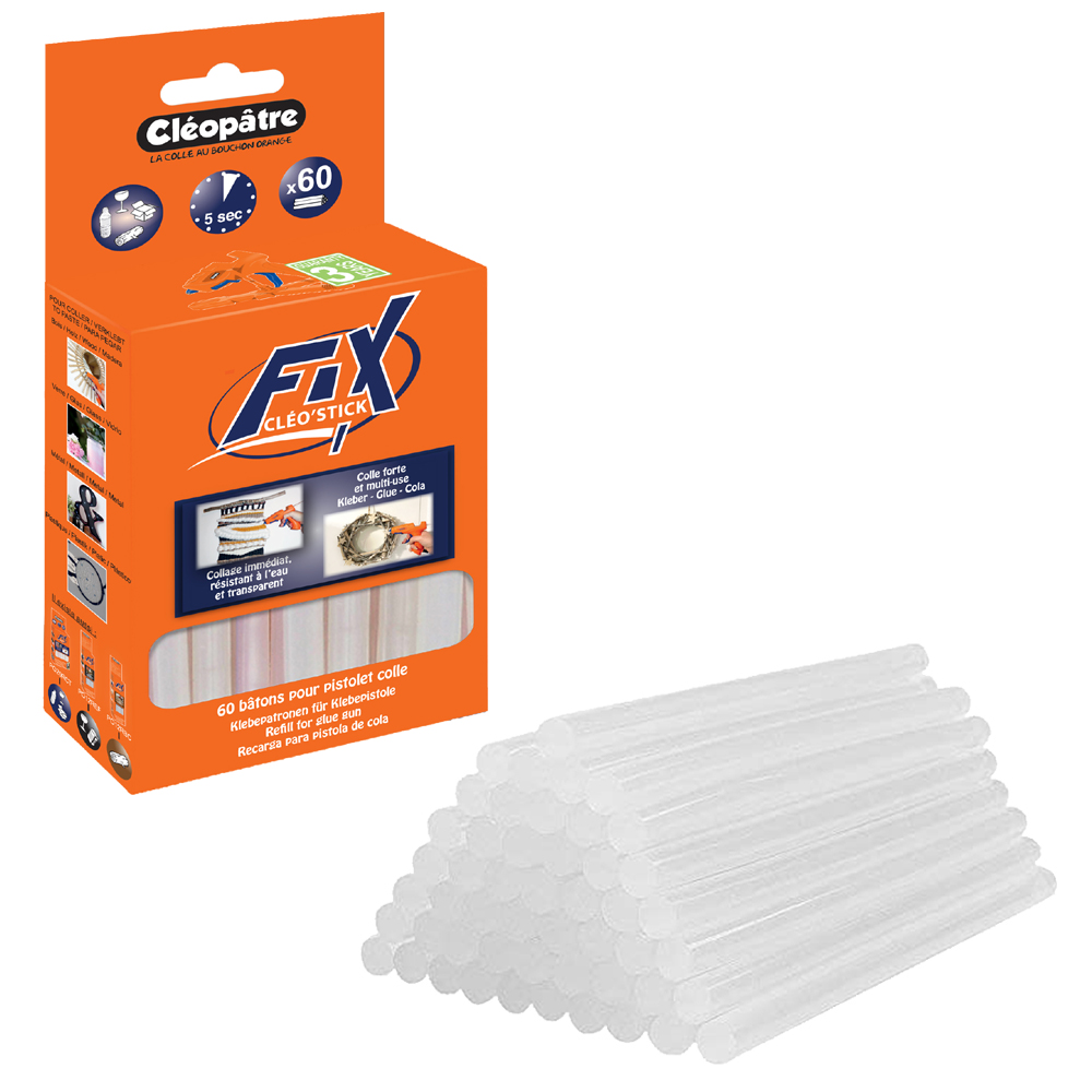 MEGABOX MIT 60 CLEOPATRA-KLEBESTIFTEN, 7 MM