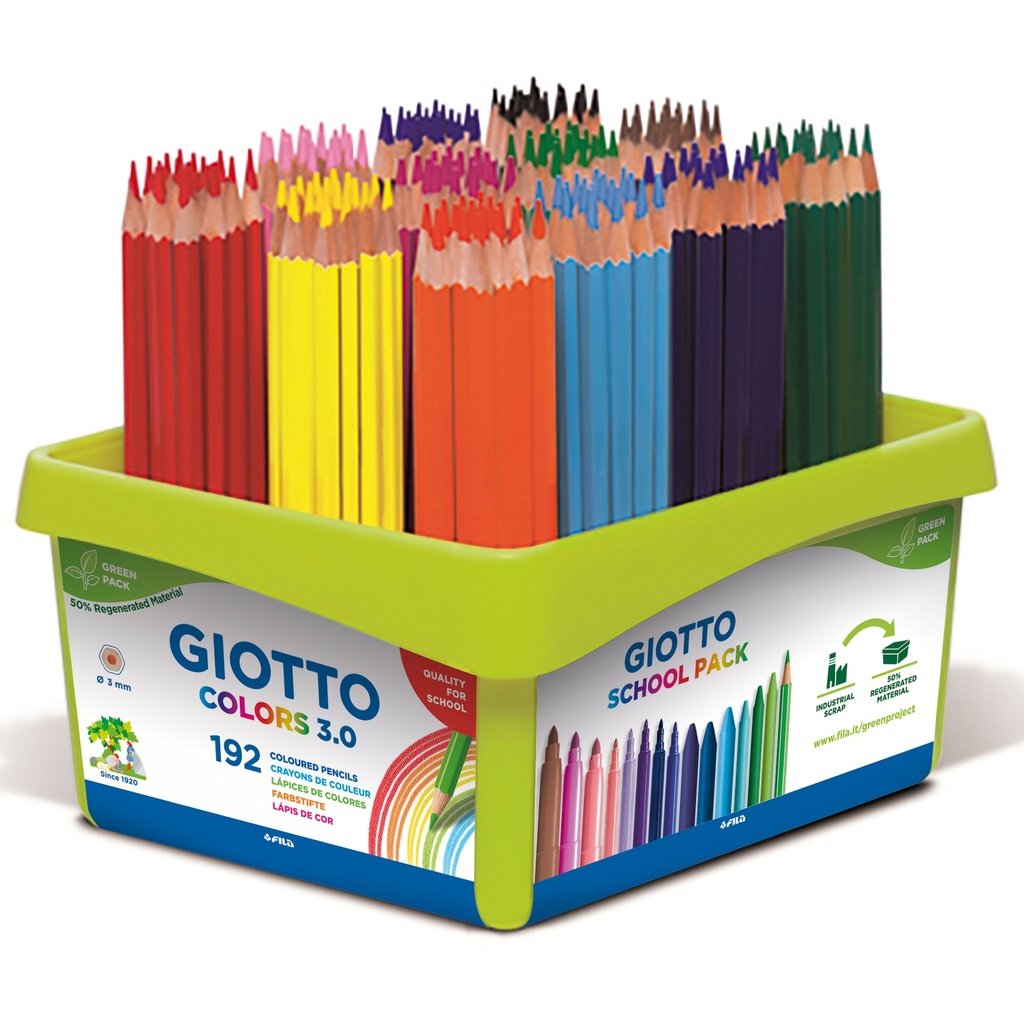 GIOTTO COLORS 3.0 BLEISTIFTE, DOSE MIT 192 STIFTEN