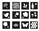 POCHOIRS SWEET GARDEN, SET DE 12