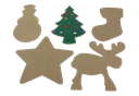 KERST HANGVORMEN, SET VAN 50