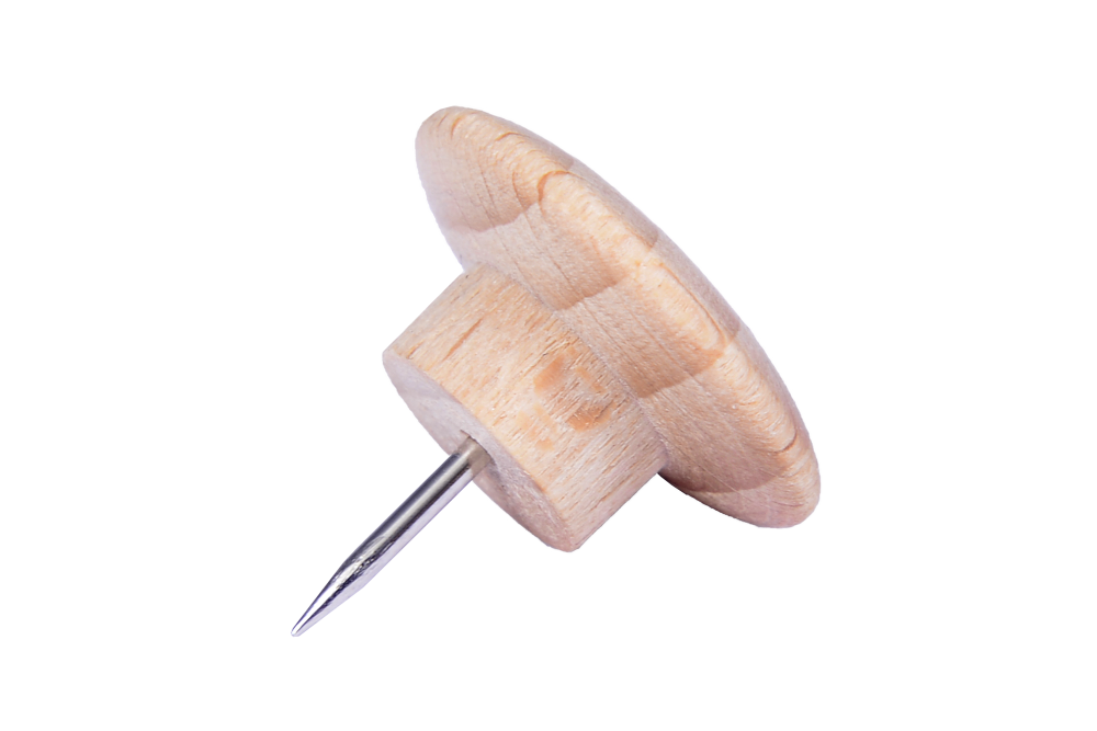 Wooden Push Pins, 25 Pieces
