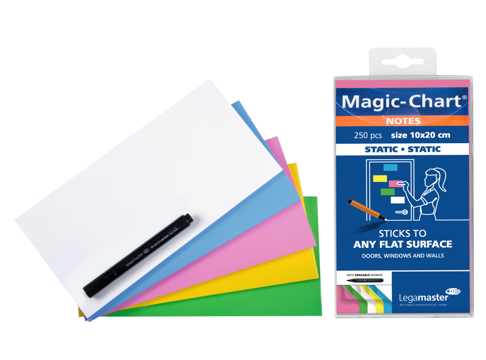NOTES-MAGIC 10X20CM ASSORTIES, 250 PCS