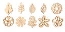 EMBELLISEMENTS FLEURS ET FEUILLES