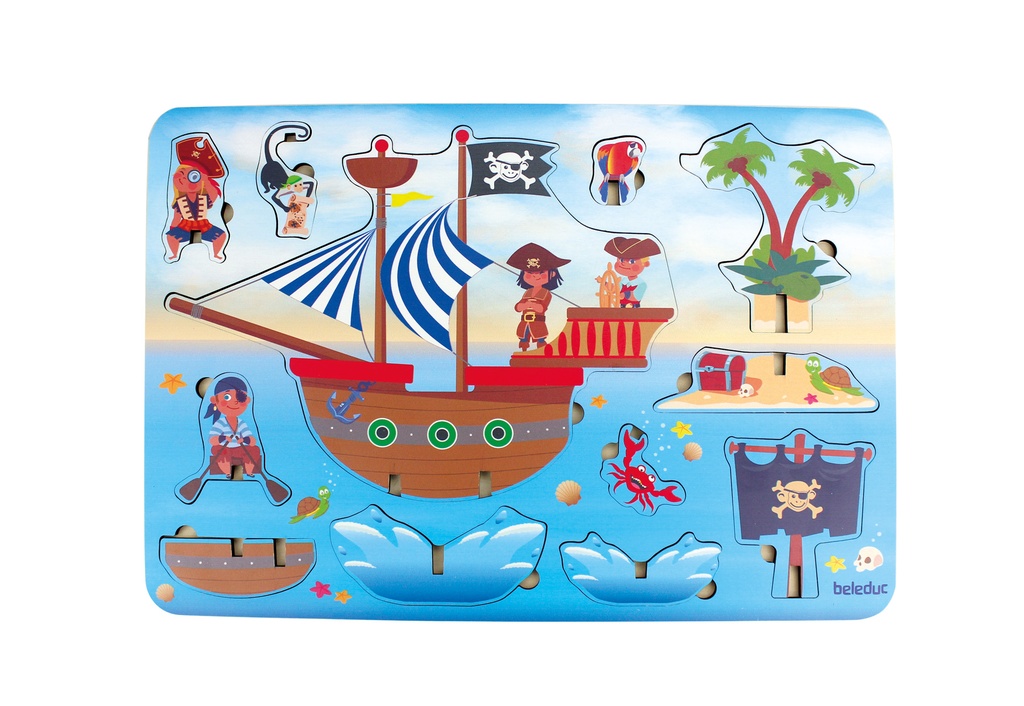 PUZZLE 3D PIRATES, 12 PCS