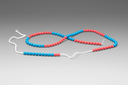 CHAÎNE ARITHMÉTIQUE 100 PERLES - ROUGE/BLEU