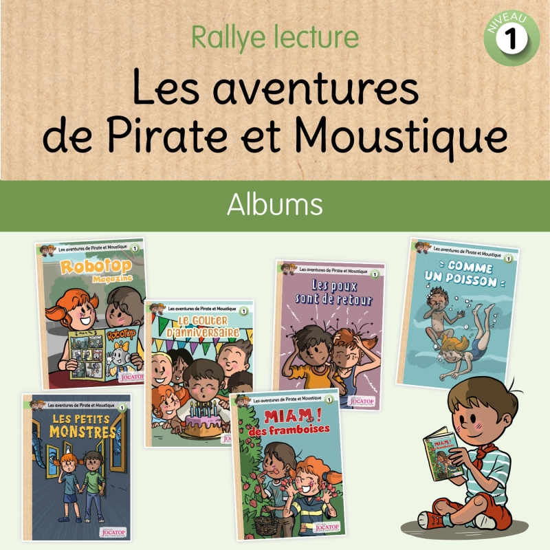 DE AVONTUREN VAN PIRATE EN MUG, DE 6 BOEKEN - NIVEAU 1
