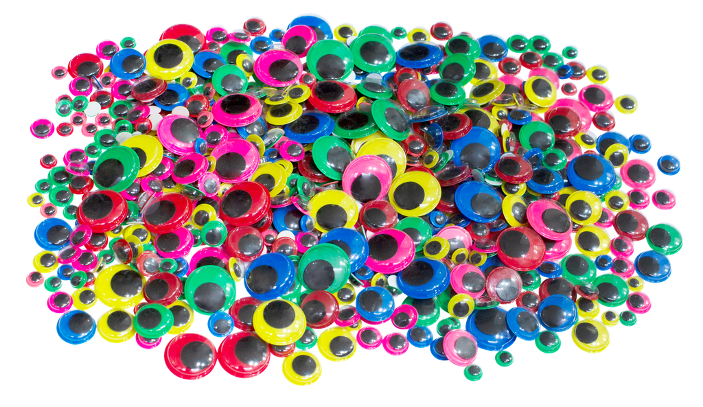 ADHESIVE MOVING EYES COLORED BACKGROUNDS, SCHOOLPACK