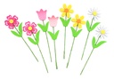 FILZBLUMEN, 8 STÜCK
