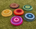 RAINBOW FELT CUSHIONS, SET OF 6