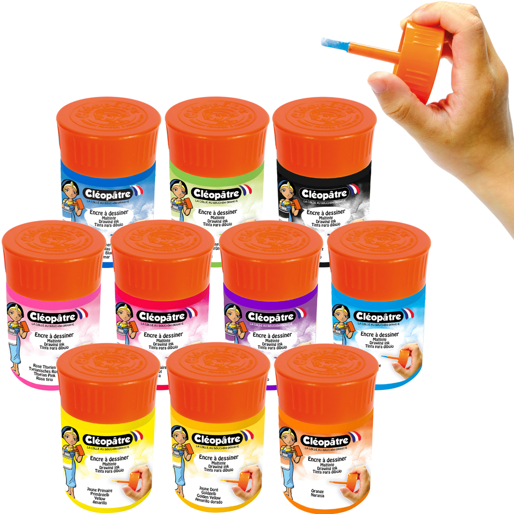 KLEINE POTJES TEKENINKT, 10X45 ML