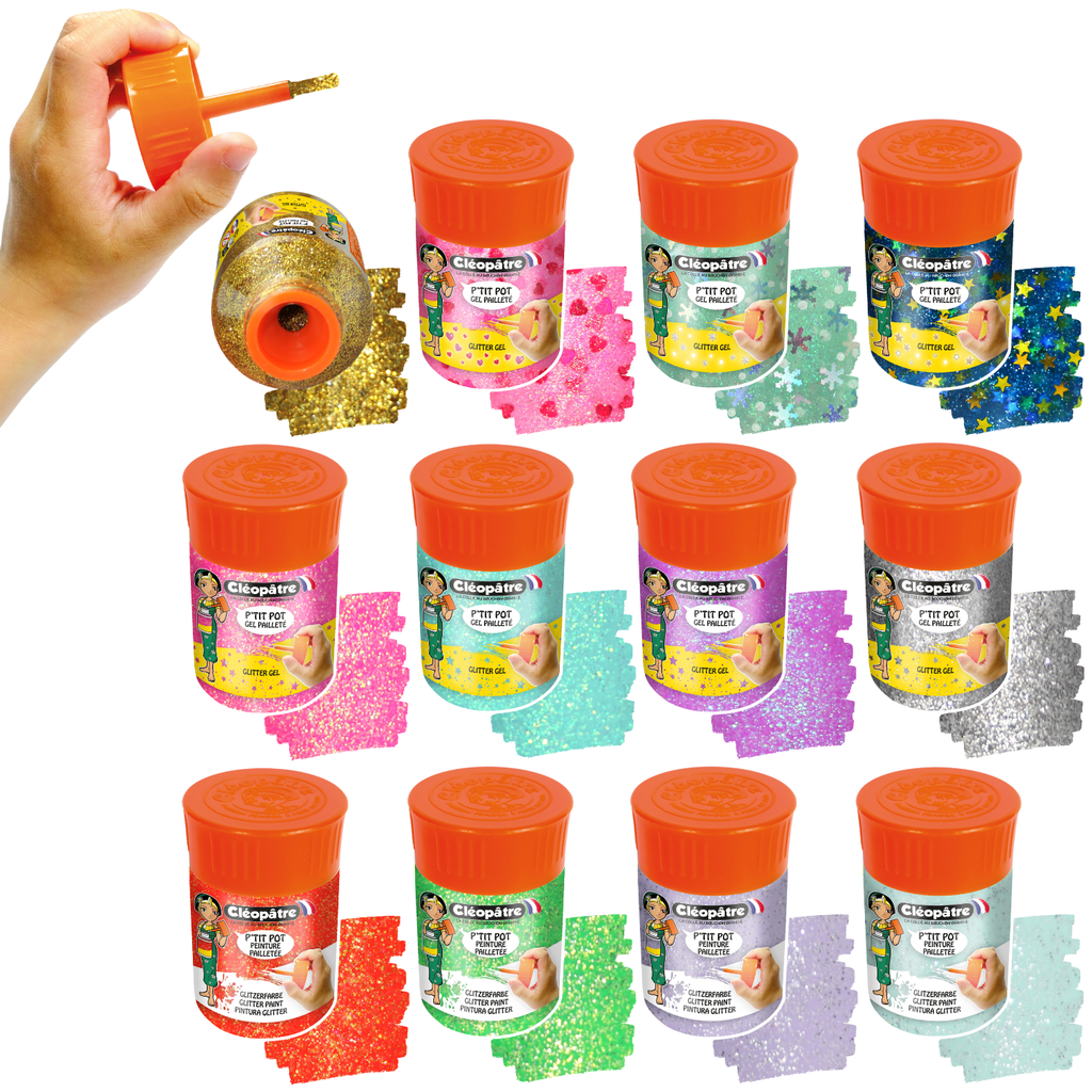 P'TITS POTS PAILLETÉS, SET DE 12